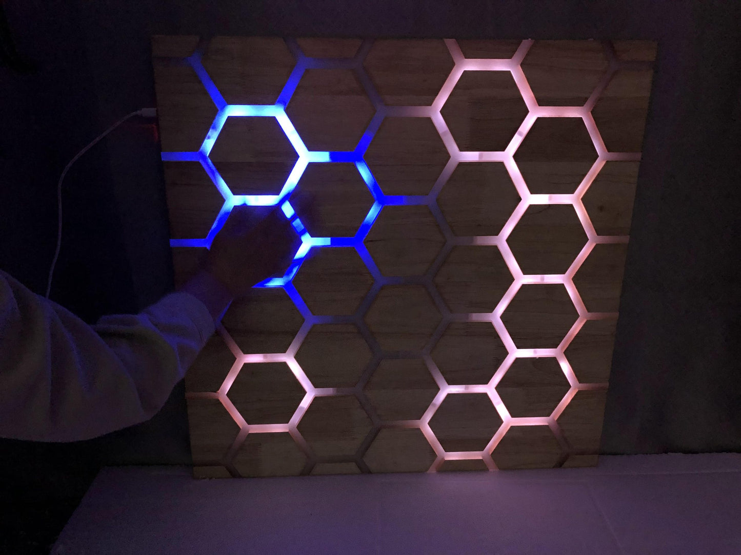 Touch Interactive Honeycomb Panel, Wall Mounted