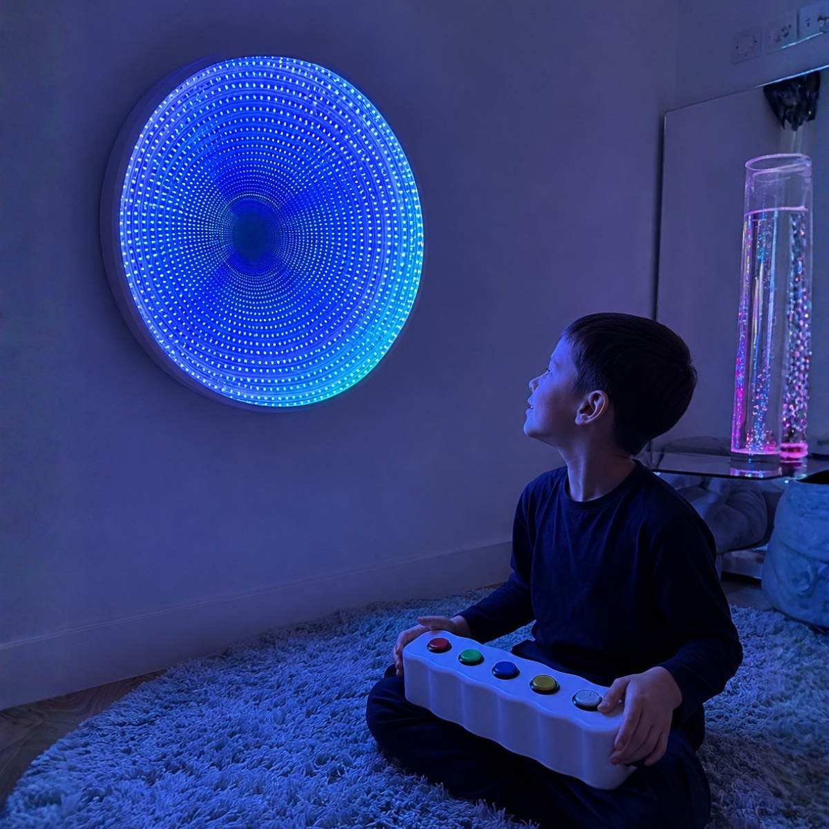 60cm Infinity Mirror with Giant Remote Buttons