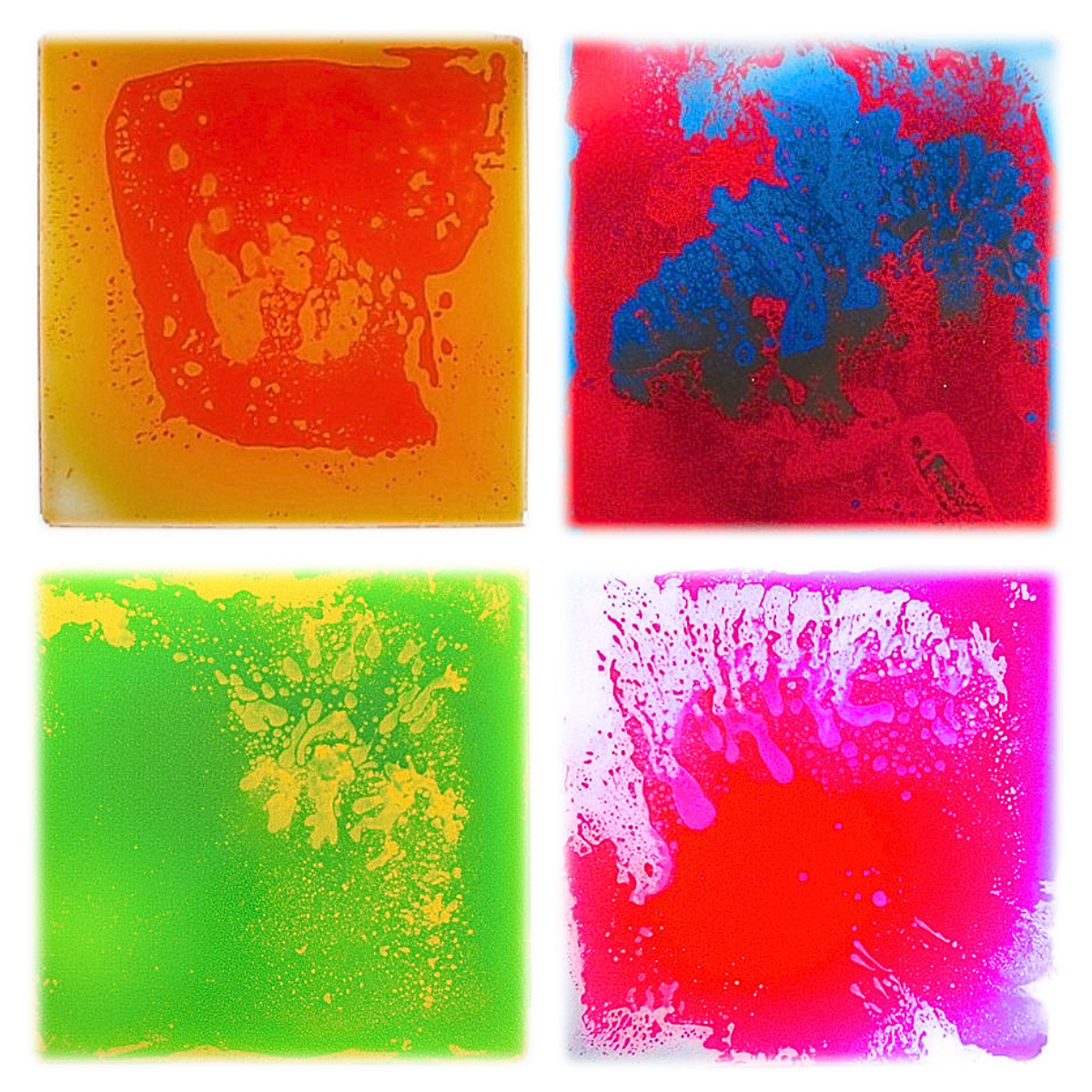 Small Liquid floor tiles 30x30cm (Pack of 4 Colours)