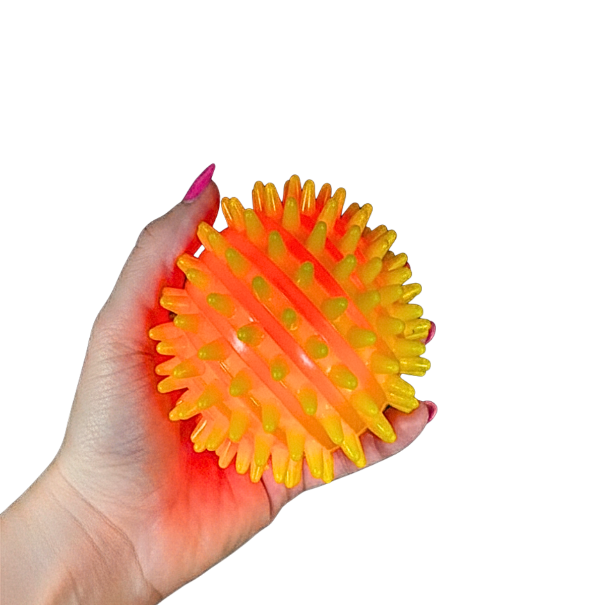 Spikey Flashing Stripy Ball Large