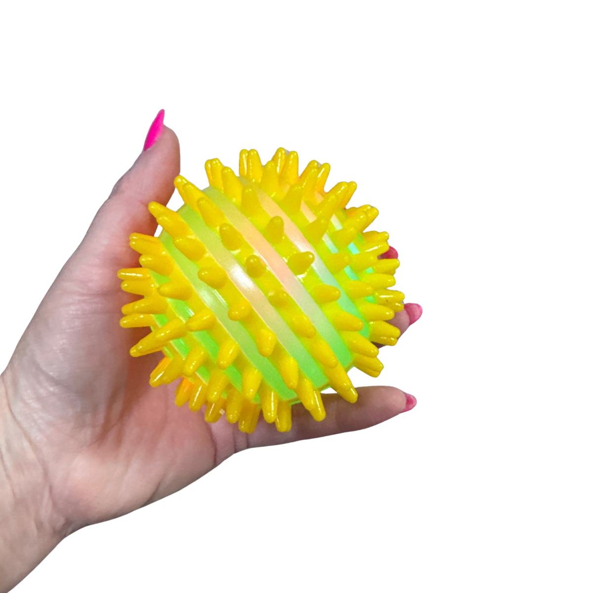 Spikey Flashing Stripy Ball Large