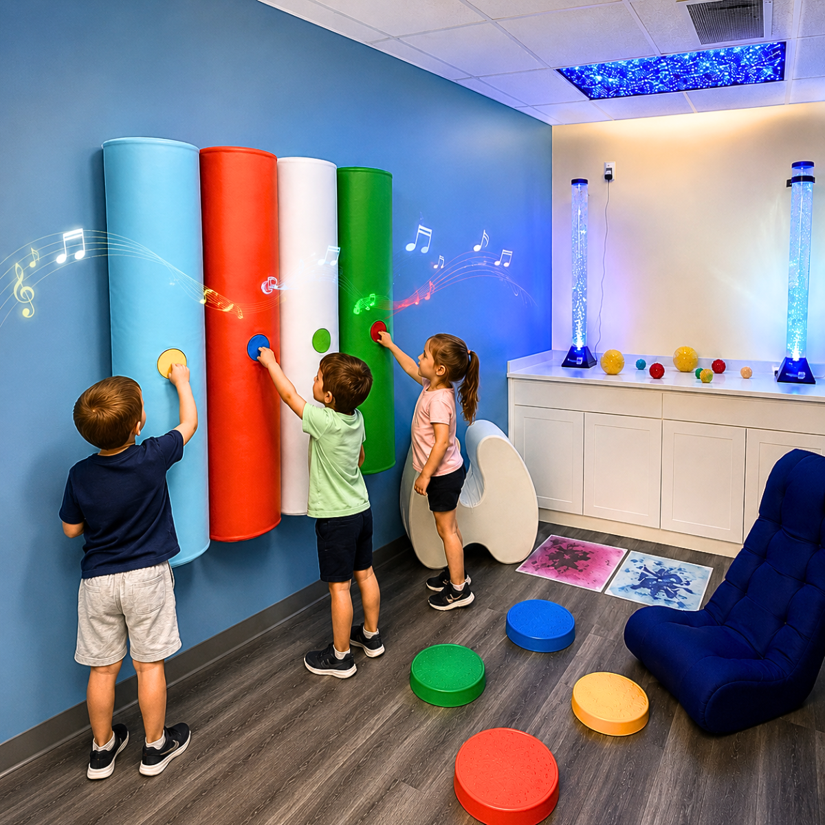 Wall Mounted Padded Piano