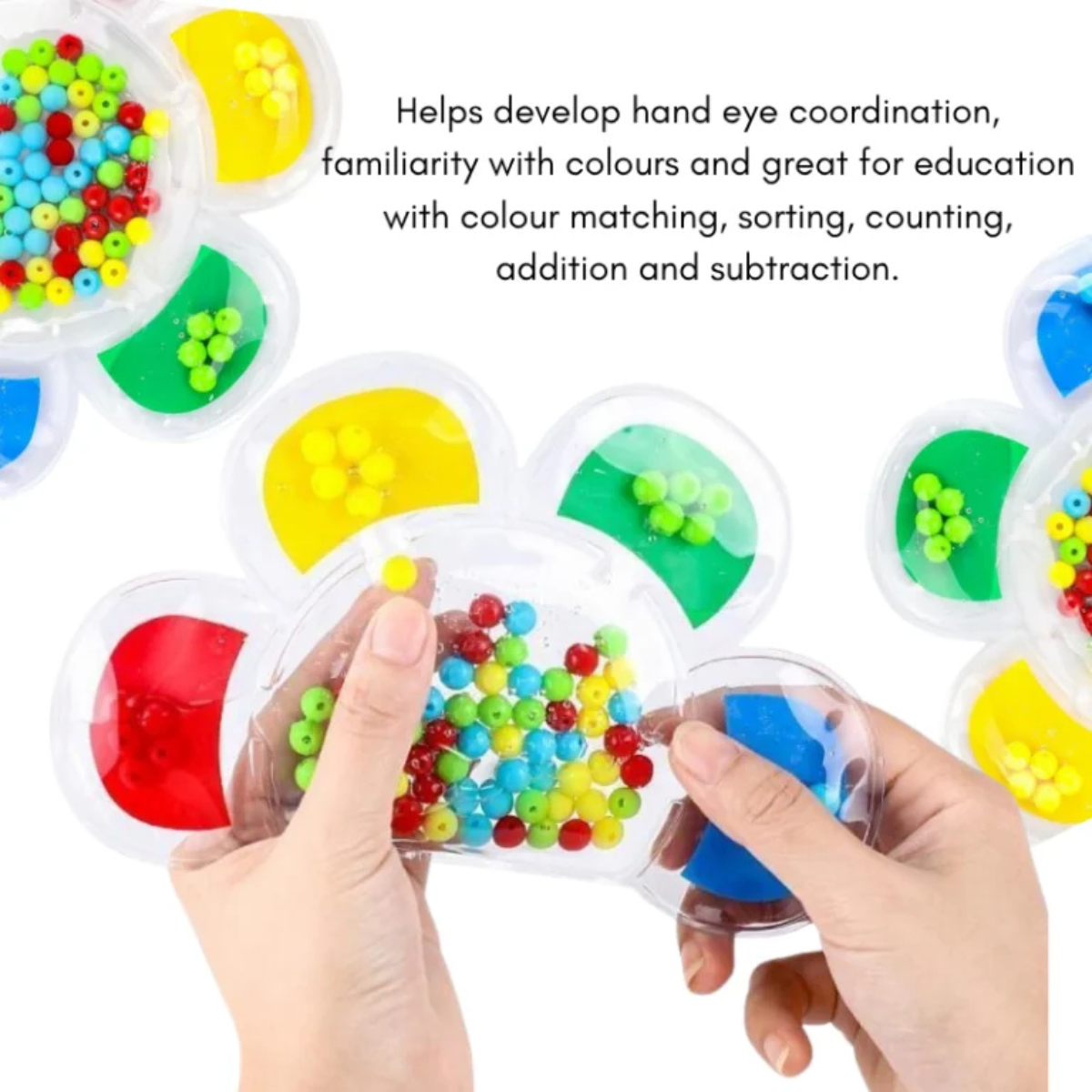 FLOWER BEAD MATCHING FIDGET PUZZLE