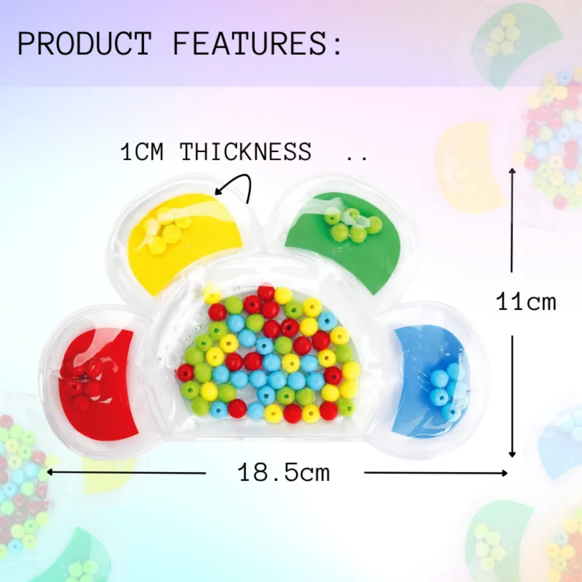 FLOWER BEAD MATCHING FIDGET PUZZLE