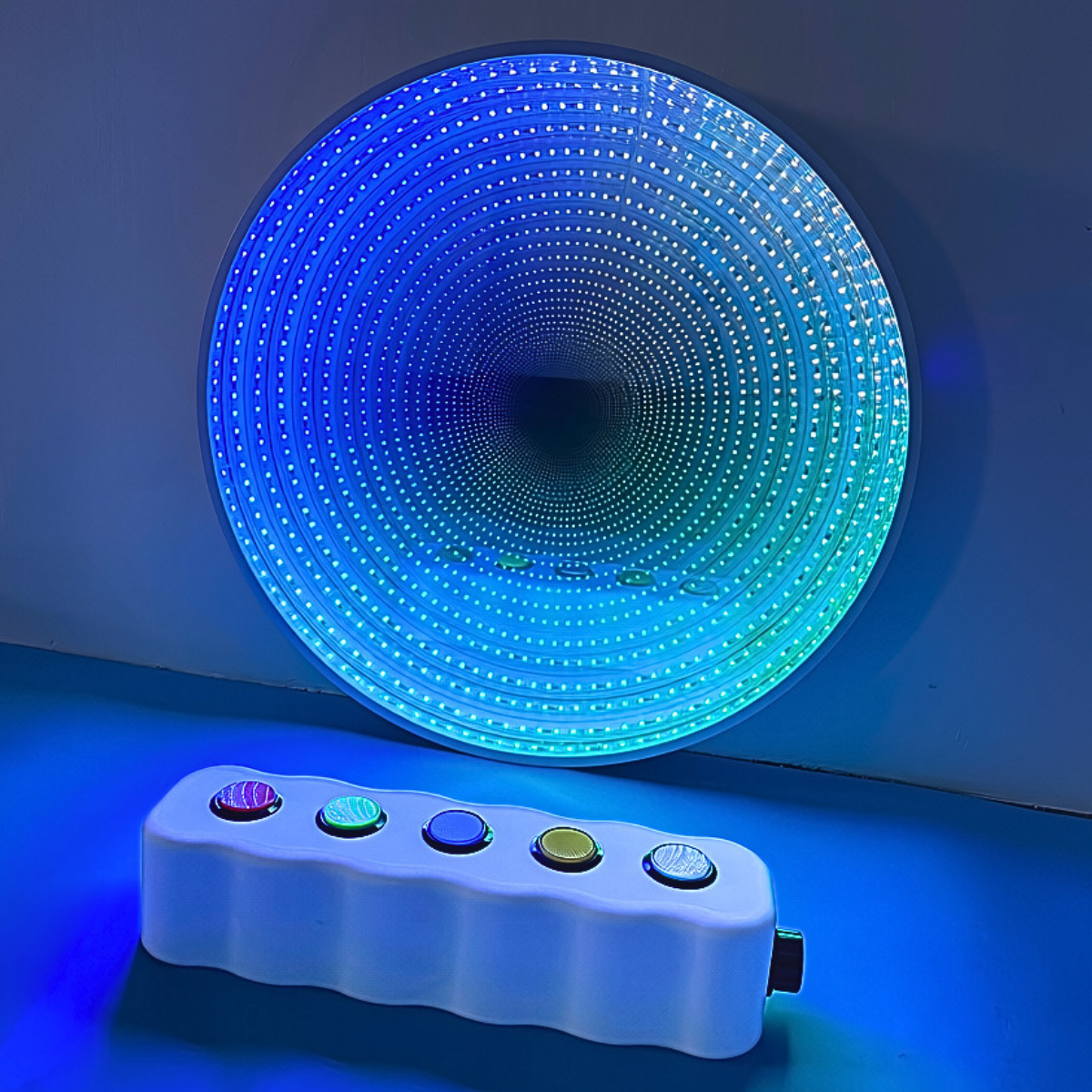 60cm Infinity Mirror with Giant Remote Buttons
