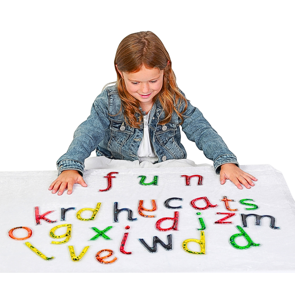 Squidgy Sparkle Transparent Gel Letters