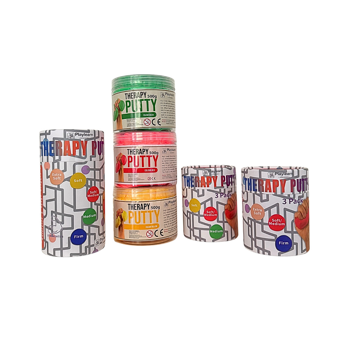 Therapy putty ( 5 Colours – 5 Strengths )