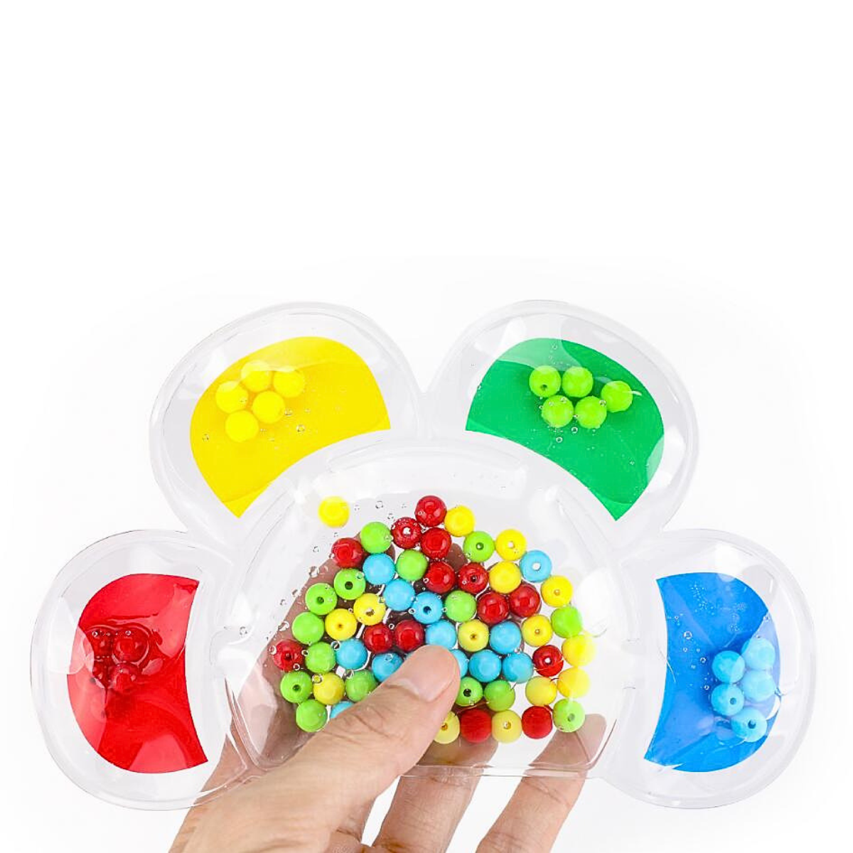 FLOWER BEAD MATCHING FIDGET PUZZLE