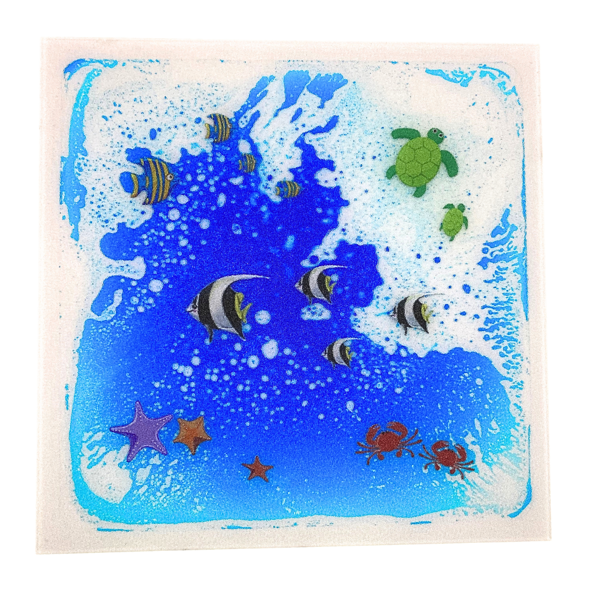 Animal Themed Liquid Floor Sensory Tiles Set of 4 30cm