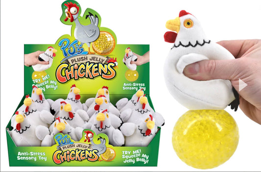 Plush Jelly Squeezers – Chicken - SENsory Toys4U