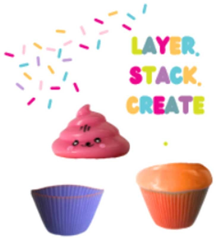 SCRUNCHEMS STICKY SQUISHY CUPCAKE ASSORTED