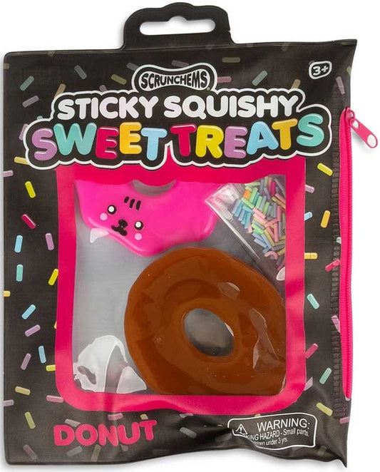 SCRUNCHEMS STICKY SQUISHY DONUT ASSORTED